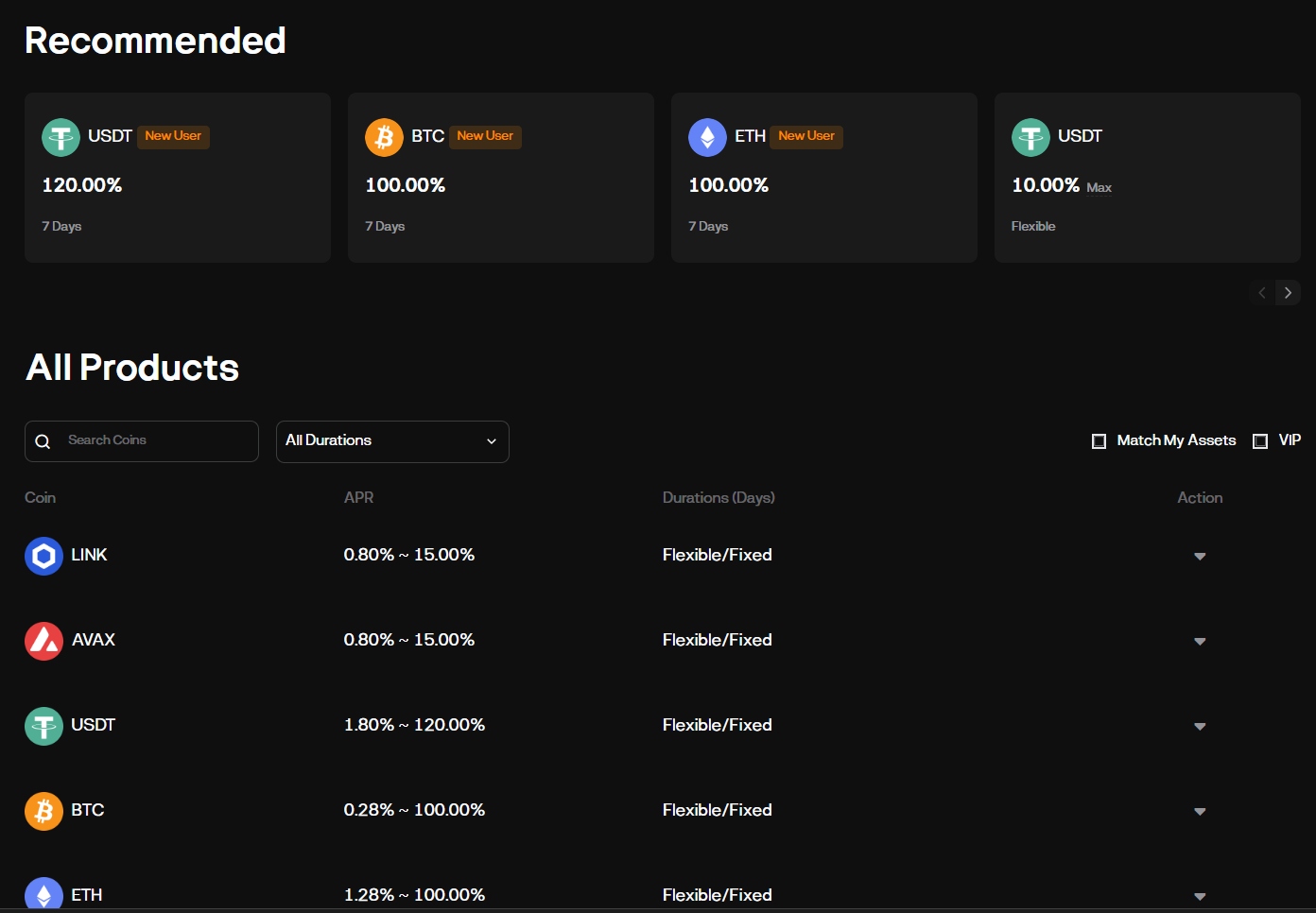 BloFin Earn Products
