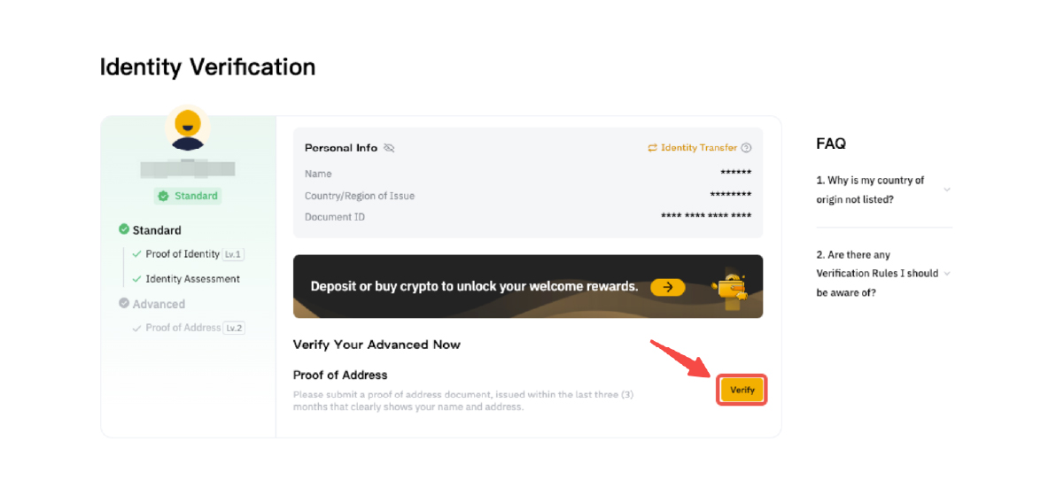 Proof of Address Verify