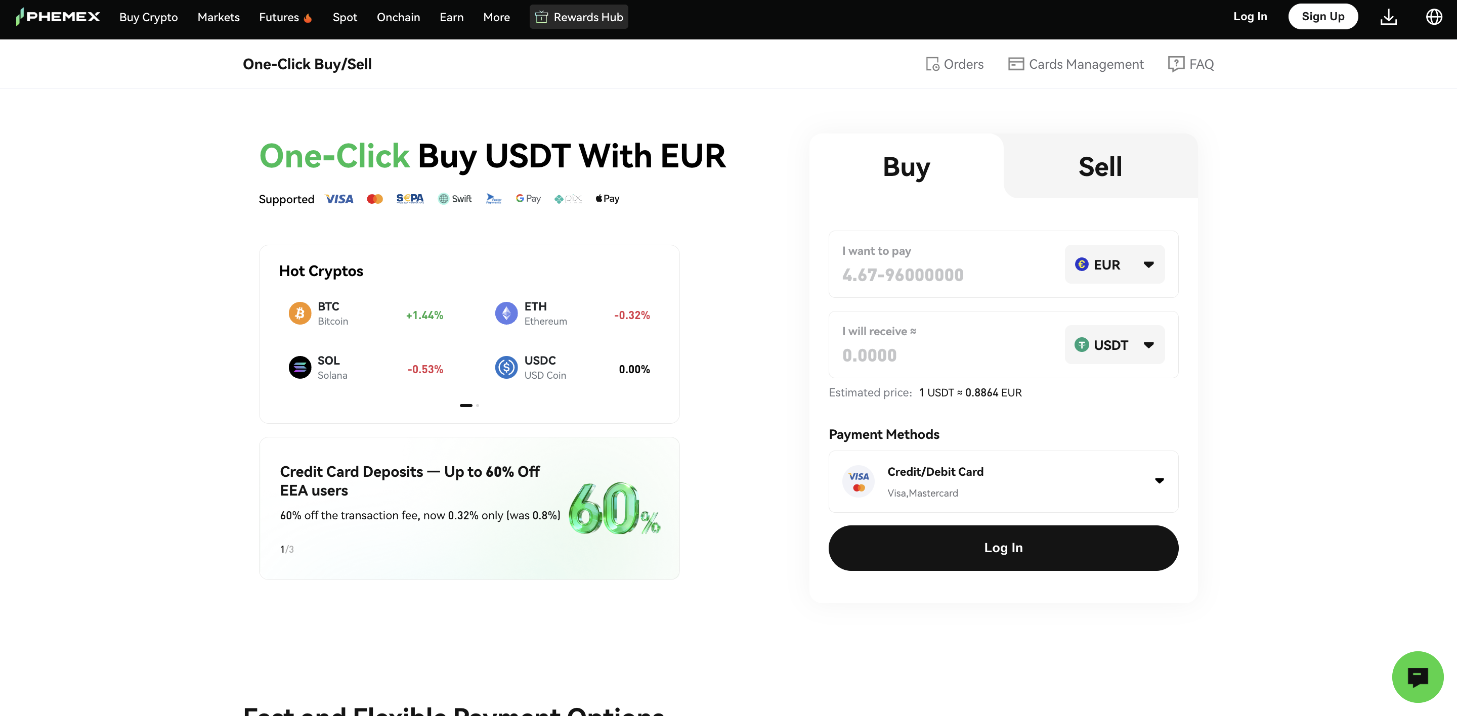 One Click Buy and Sell