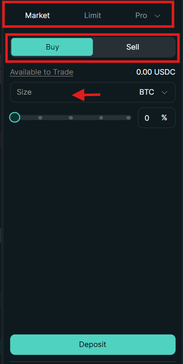 Hyperliquid Spot trading Order Panel