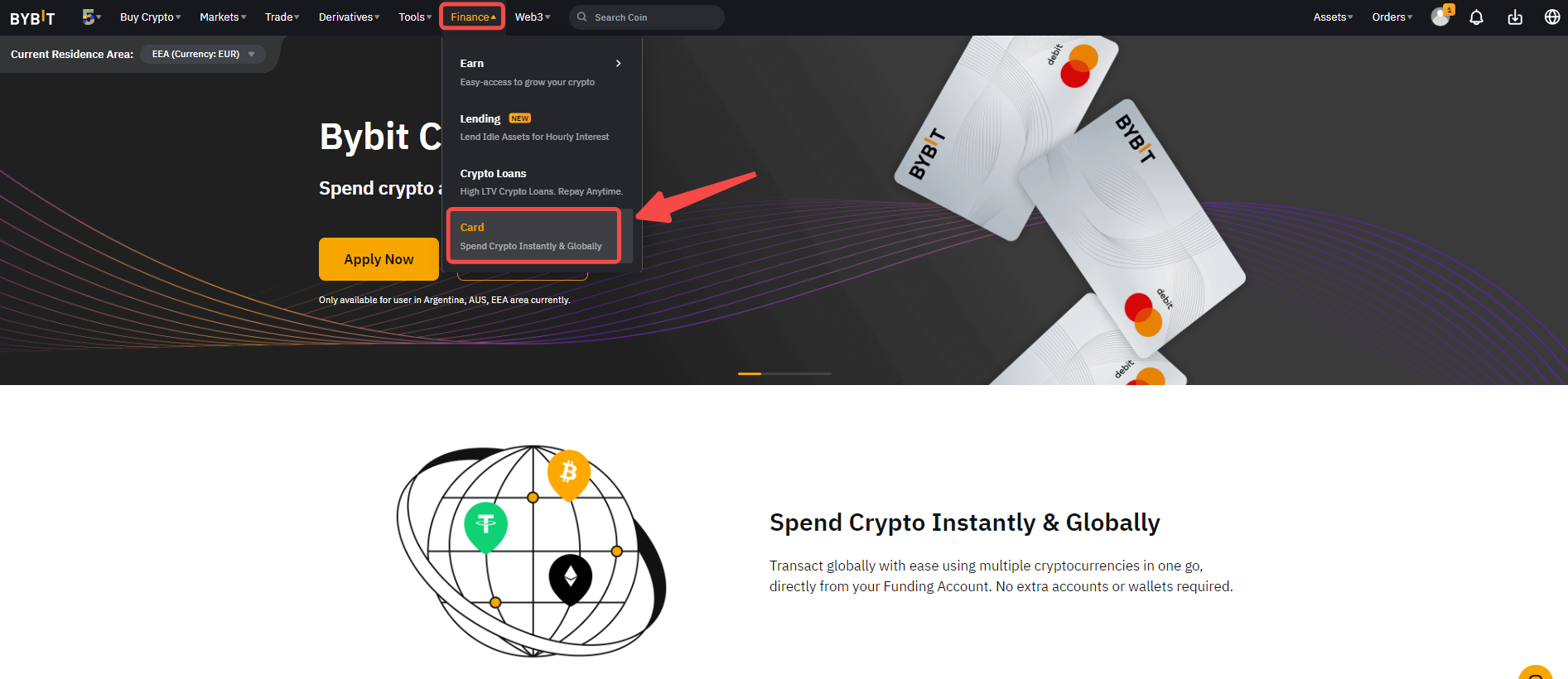Virtual Bybit Debit Card