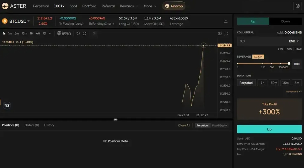 Aster DEX 1001x mode