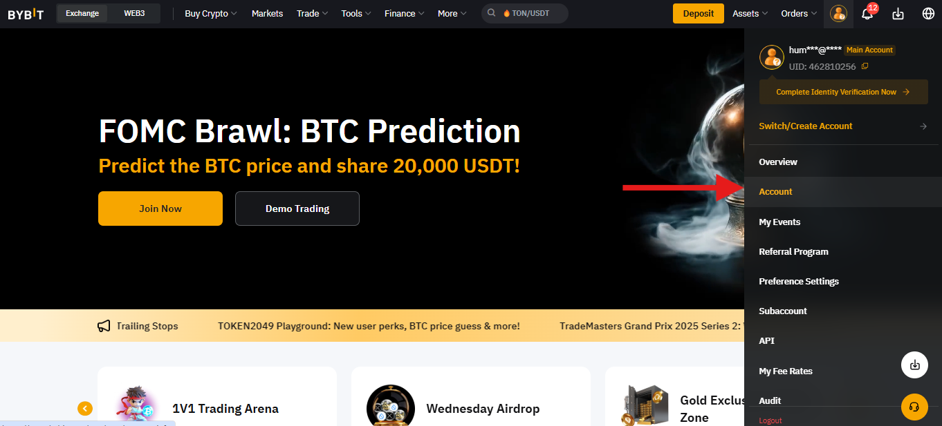 Bybit Homepage