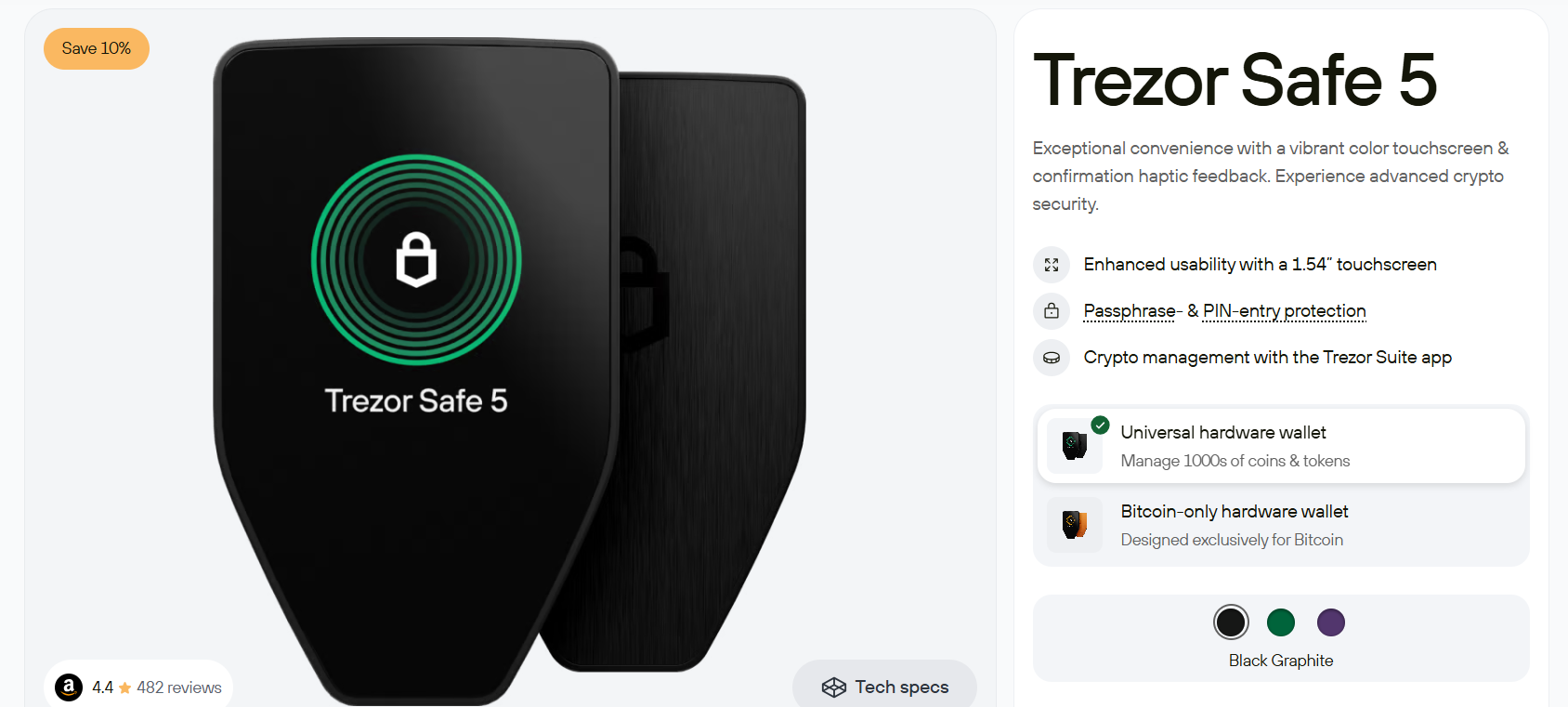trezor safe 5 wallet review