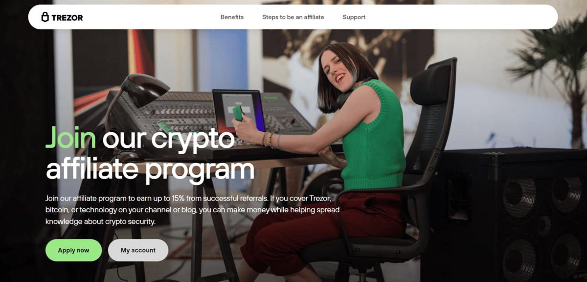 trezor affiliate program