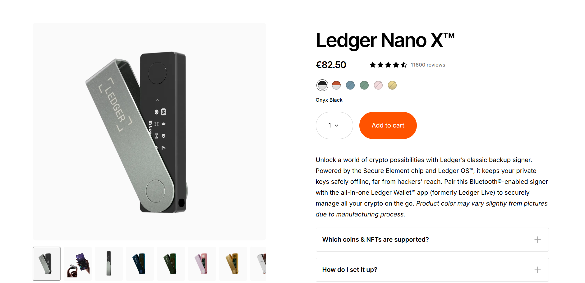 Ledger nano x wallet