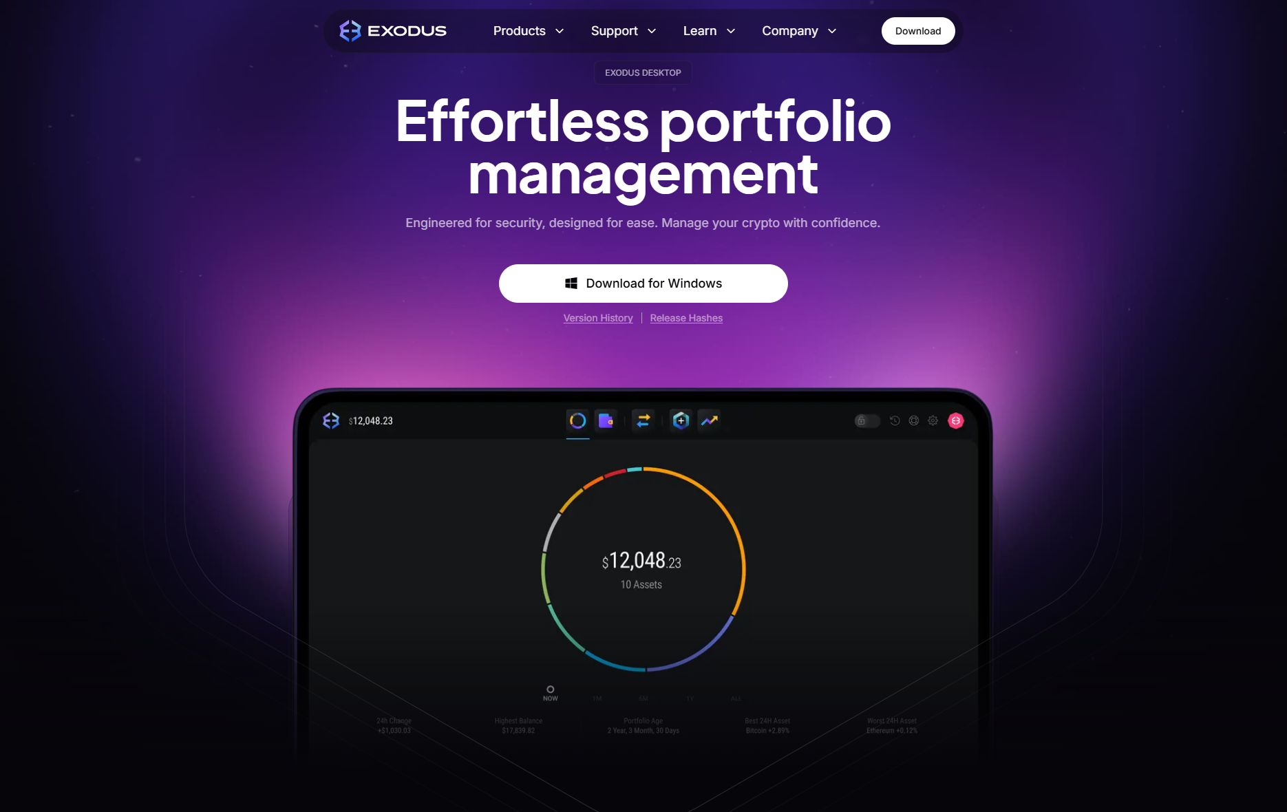 Exodus Wallet desktop App