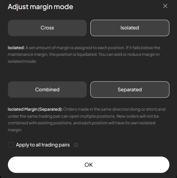 Margin mode