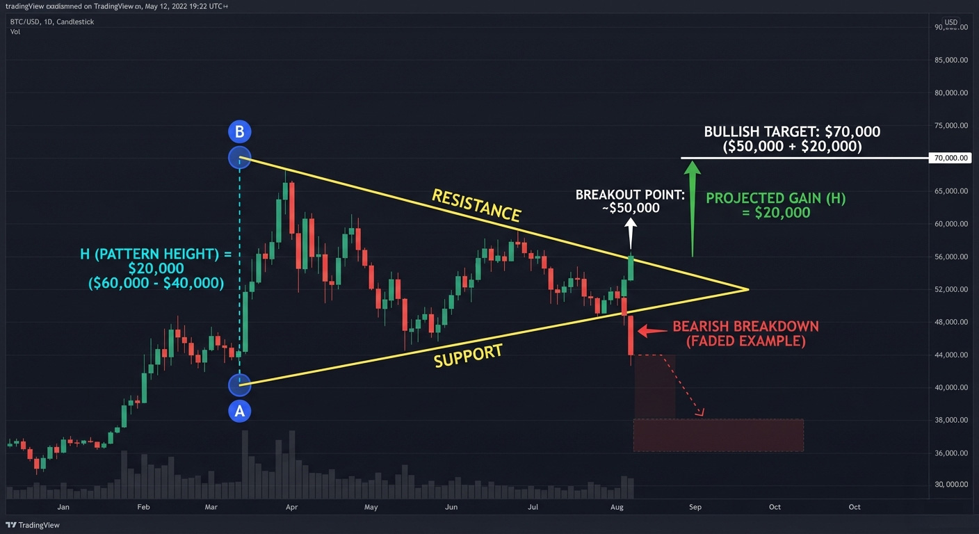 Example of Symmetrical Triangle Pattern