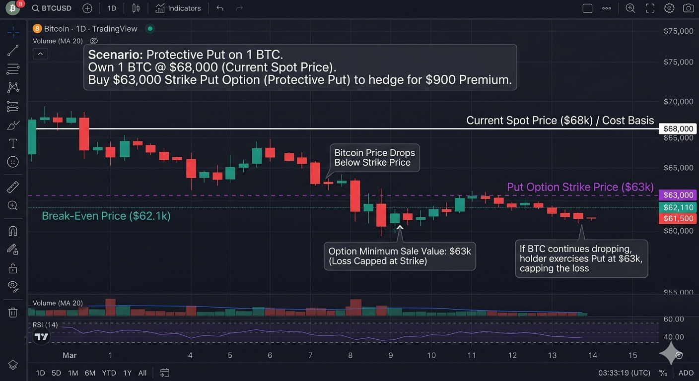 Protective Put Options Trading Strategy
