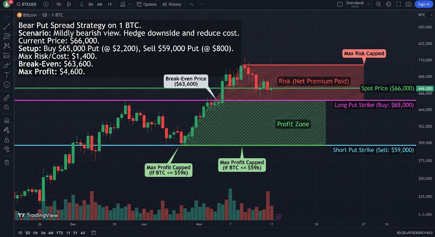Bear Put Spread Options Trading Strategy