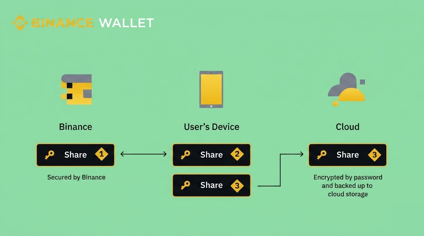 Binance MPC key splitting mechanism