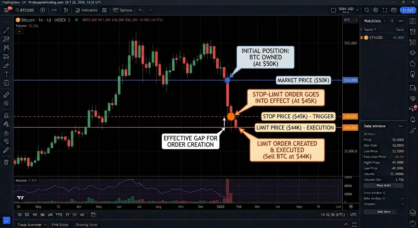 Crypto Stop Limit Order