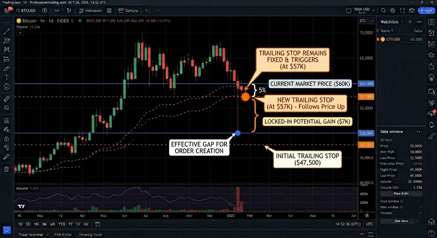 Crypto Trailing Stop Orders