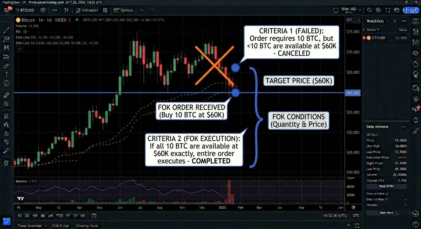 Crypto Fill or Kill (FOK) Orders