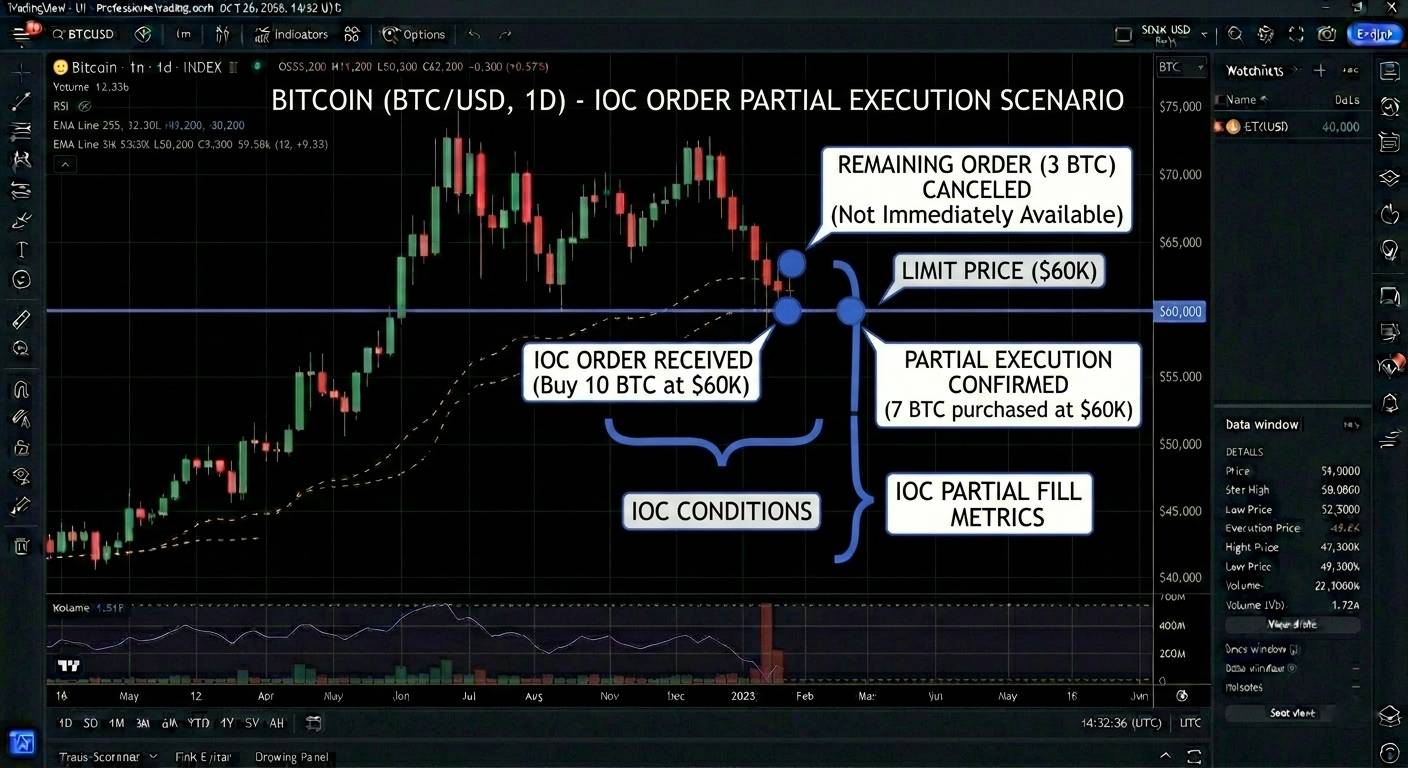 Crypto Immediate or Cancel (IOC) Orders