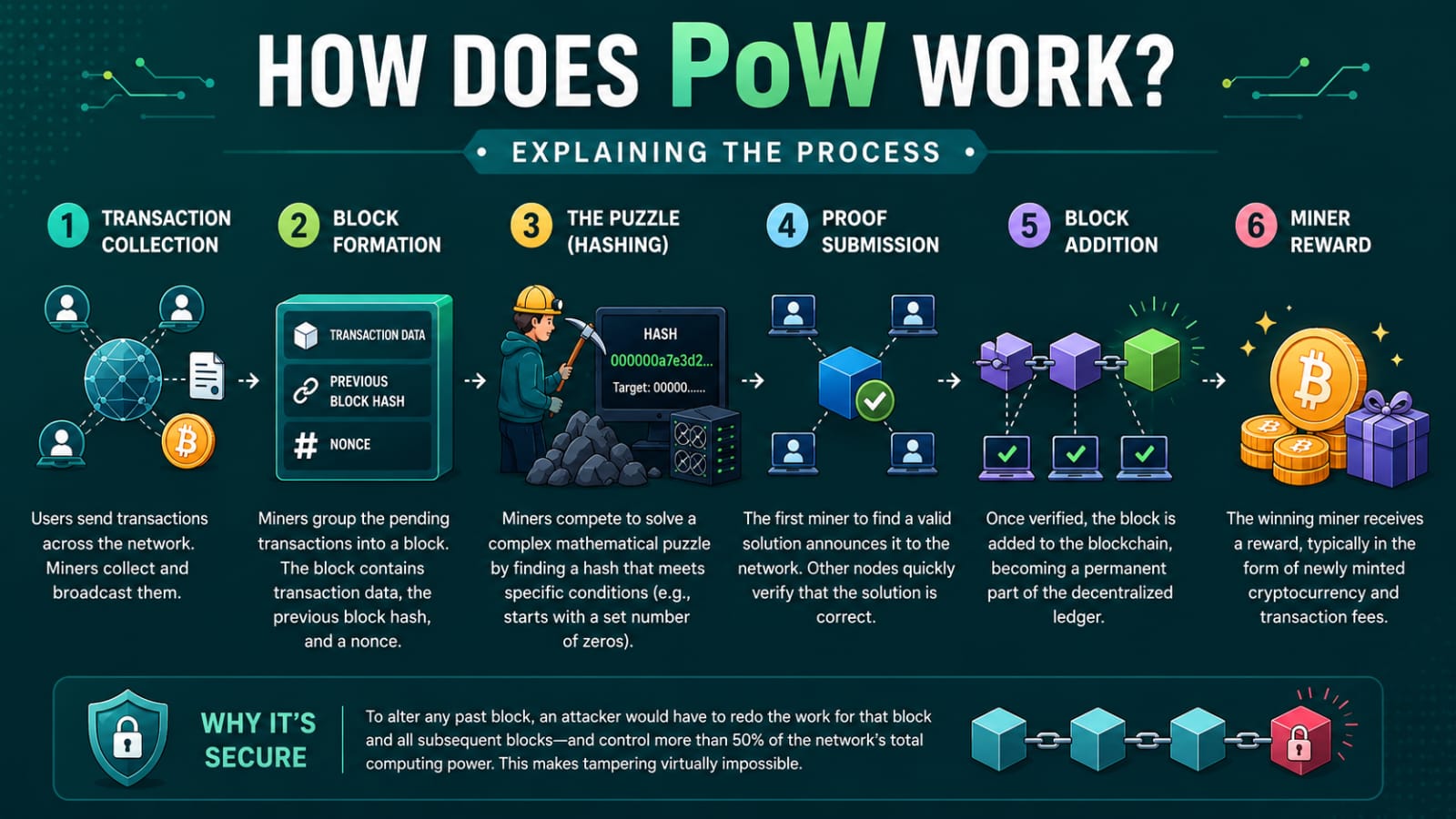 How does Proof-of-Work Work Explained