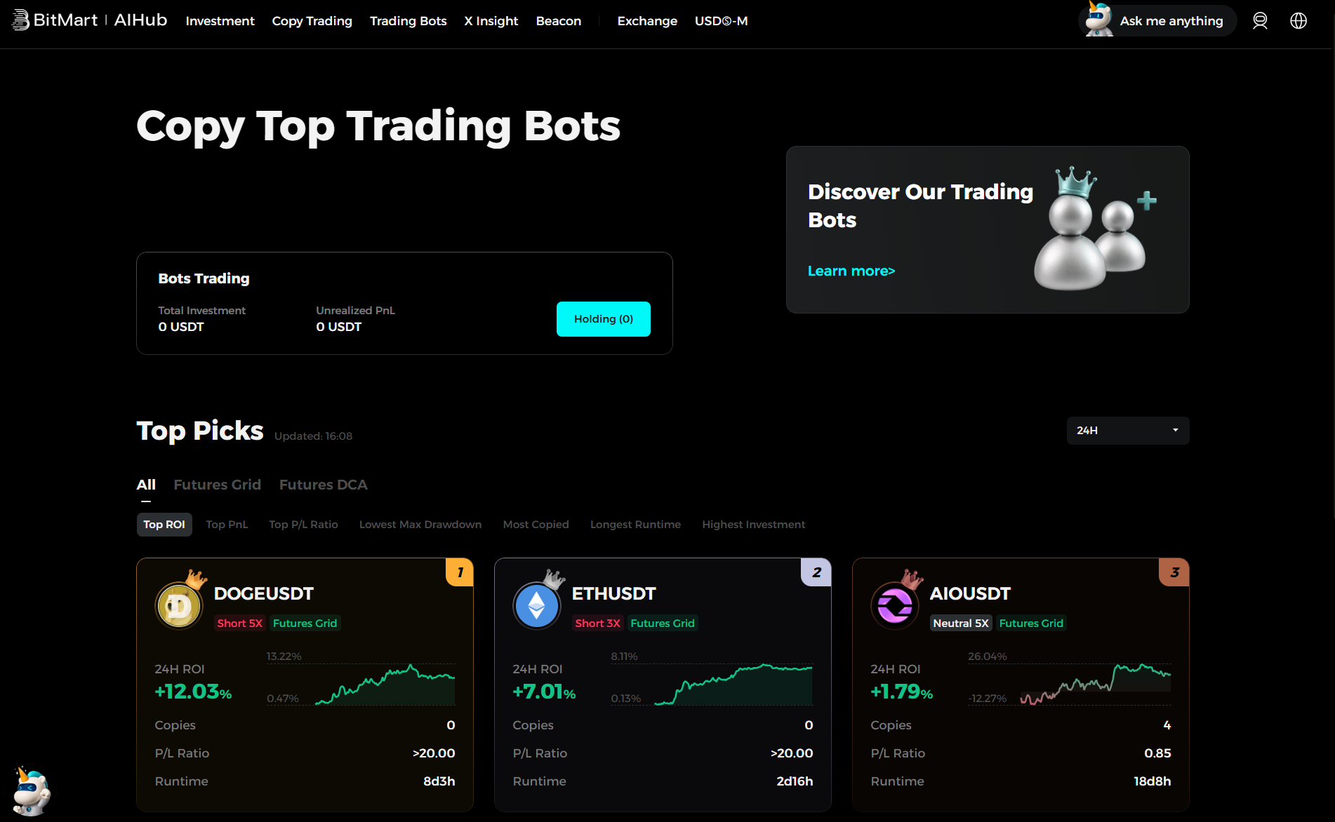 BitMart Trading bots