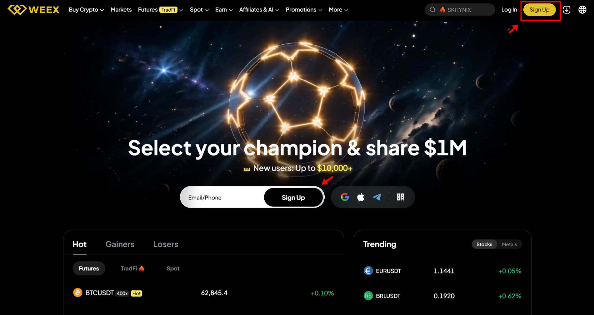 WEEX Exchange Tutorial 01