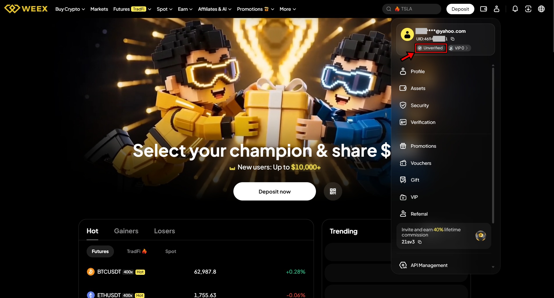 WEEX Exchange Tutorial 06 KYC