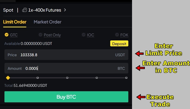 WEEX Exchange Tutorial 19 Spot Trading