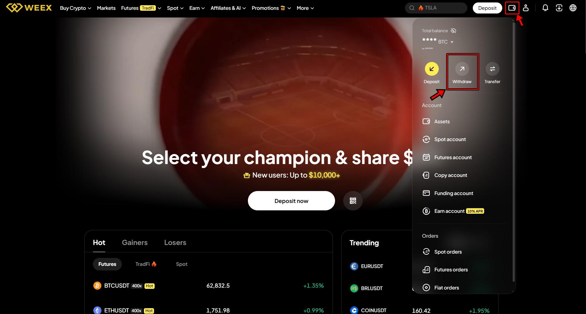 WEEX Exchange Tutorial 30 Spot Trading