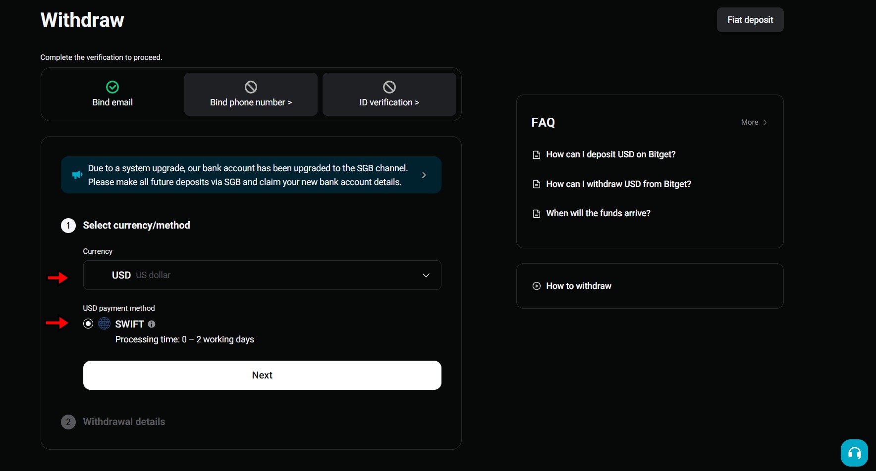 Bitget Exchange Tutorial 35 Withdrawal