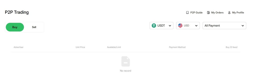 Coinflare Review: P2P trading interface Coinflare Review: P2P trading interface