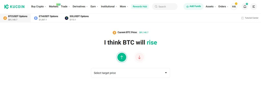 Options trading on KuCoin Exchange