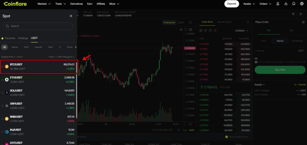 Coinflare Spot Trading Review: spot trading pairs Coinflare Spot Trading Review: spot trading pairs