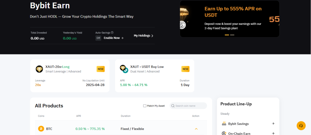 Bybit Exchange earn review