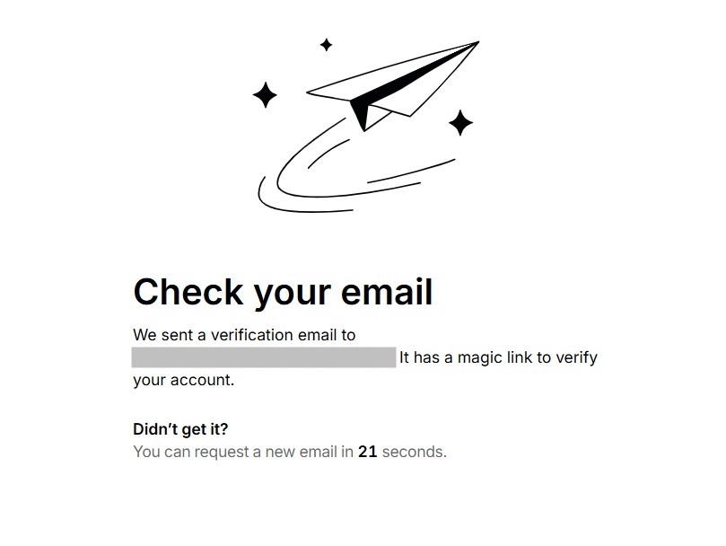 Email verification on Gemini Exchange