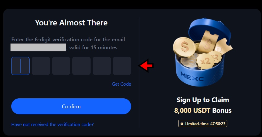 Enter verification code