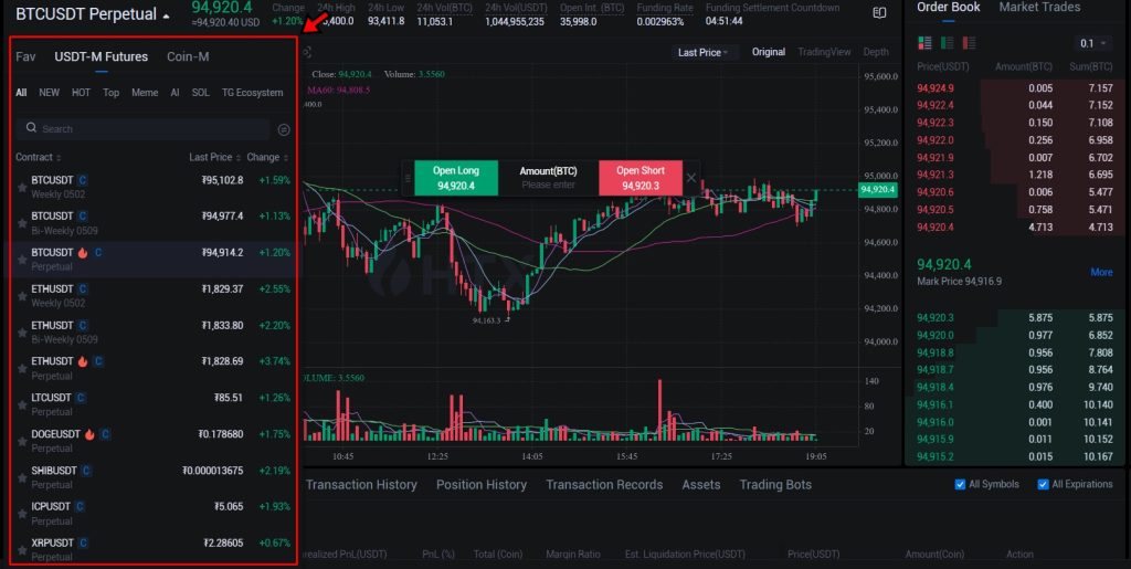 HTX review: USDT-M Futures contracts on HTX