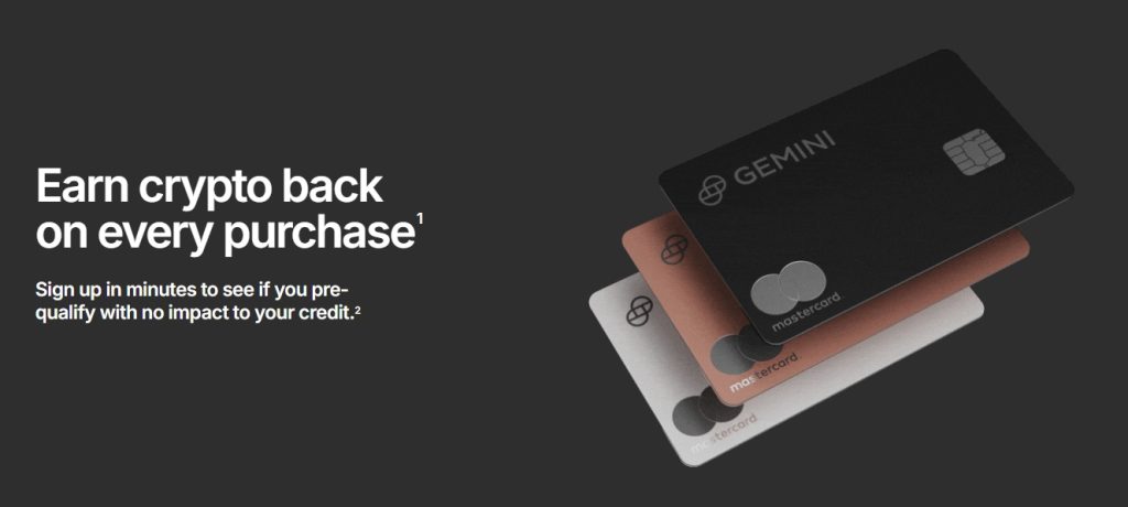 Gemini Exchange Credit Card