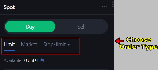 Spot order-types on MEXC