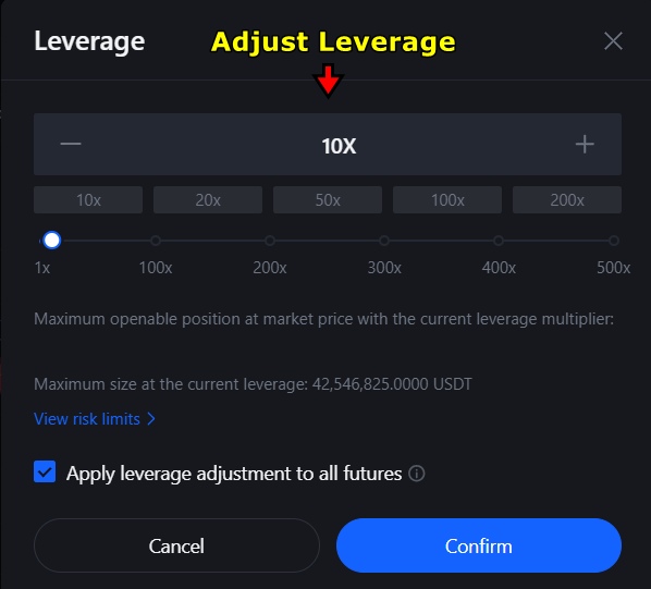 Adjust leverage