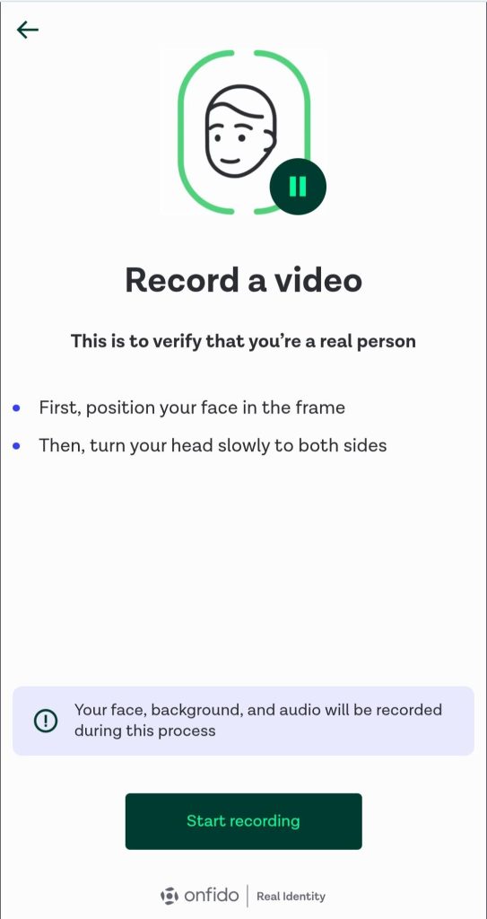 Bitstamp Review: KYC facial recognition