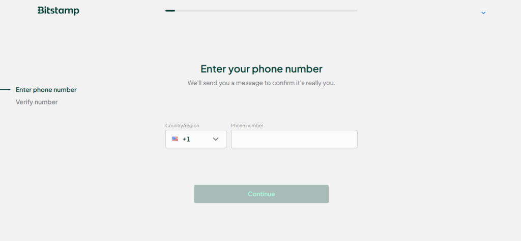 Bitstamp Review: Add phone number