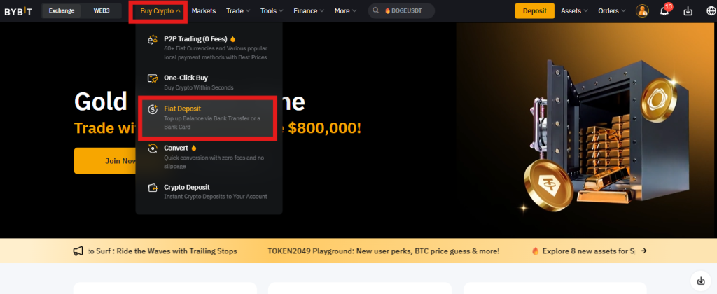 Bybit fiat deposit