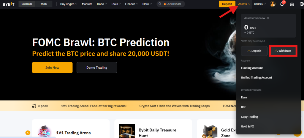 Bybit withdraw
