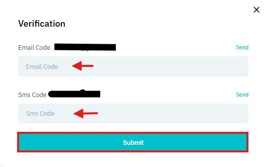BitMart 2FA authentication codes