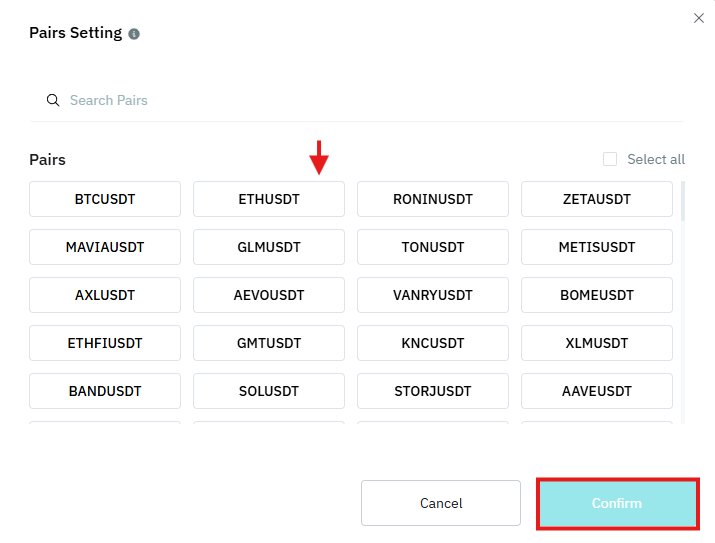 BitMart copy trading futures pairs window