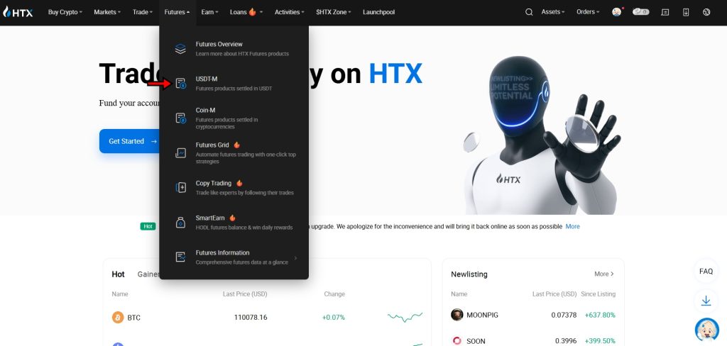 HTX Futures Trading Tutorial