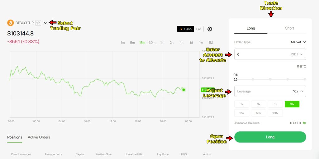 Coinflare flash Trading Tutorial