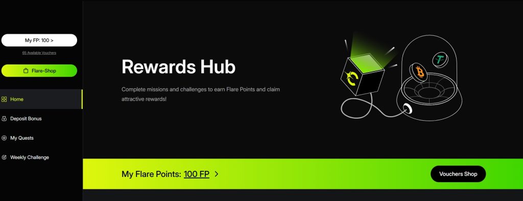 Coinflare Rewards Hub Tutorial