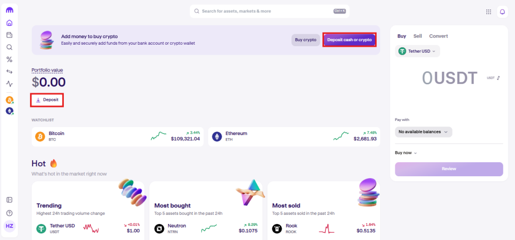 Kraken deposit Tutorial