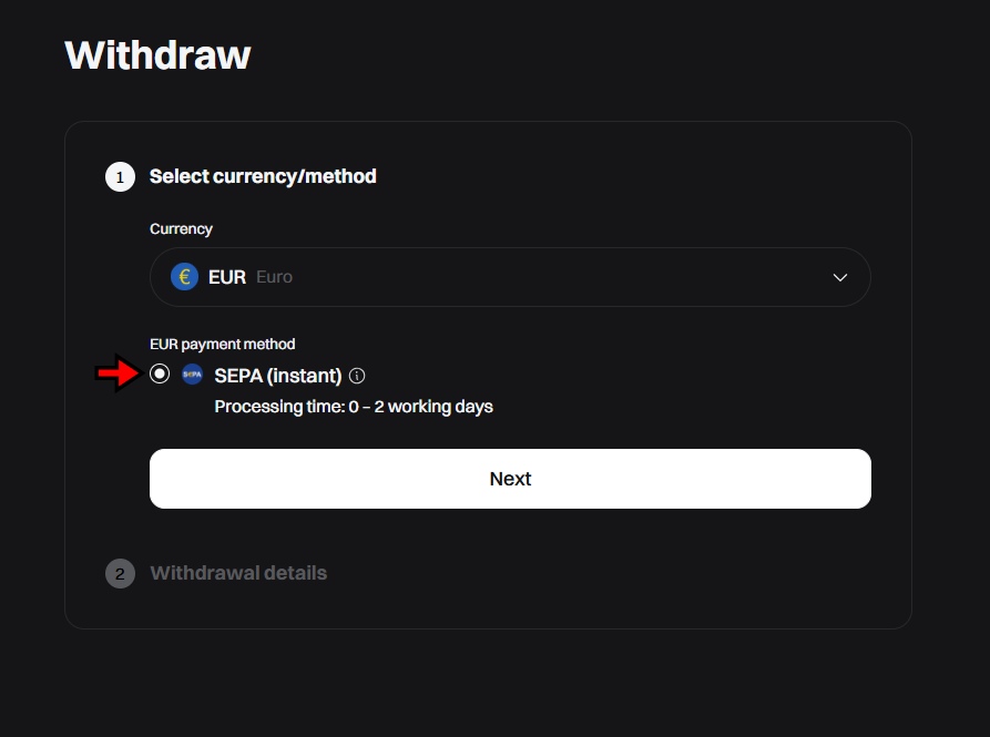 Bitget Withdrawal Tutorial: Select payment methods and withdraw