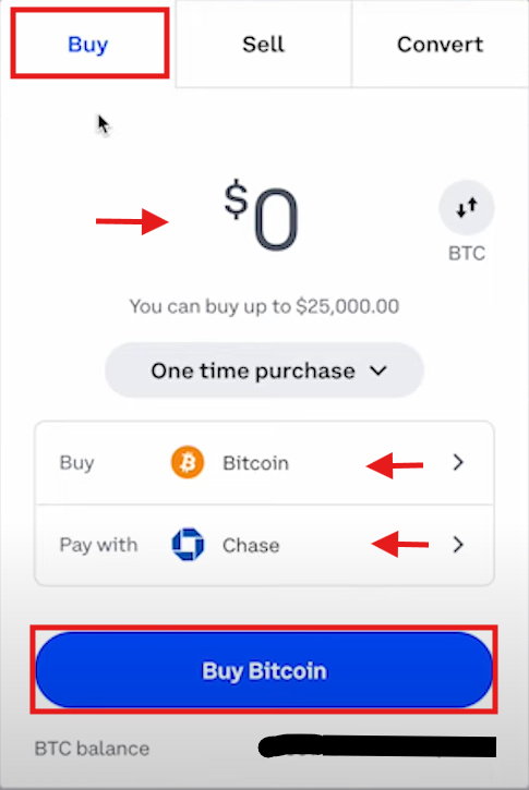 Coinbase buy crypto tutorial: Buy Window