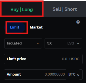 Coinbase futures trading tutorial: order panel